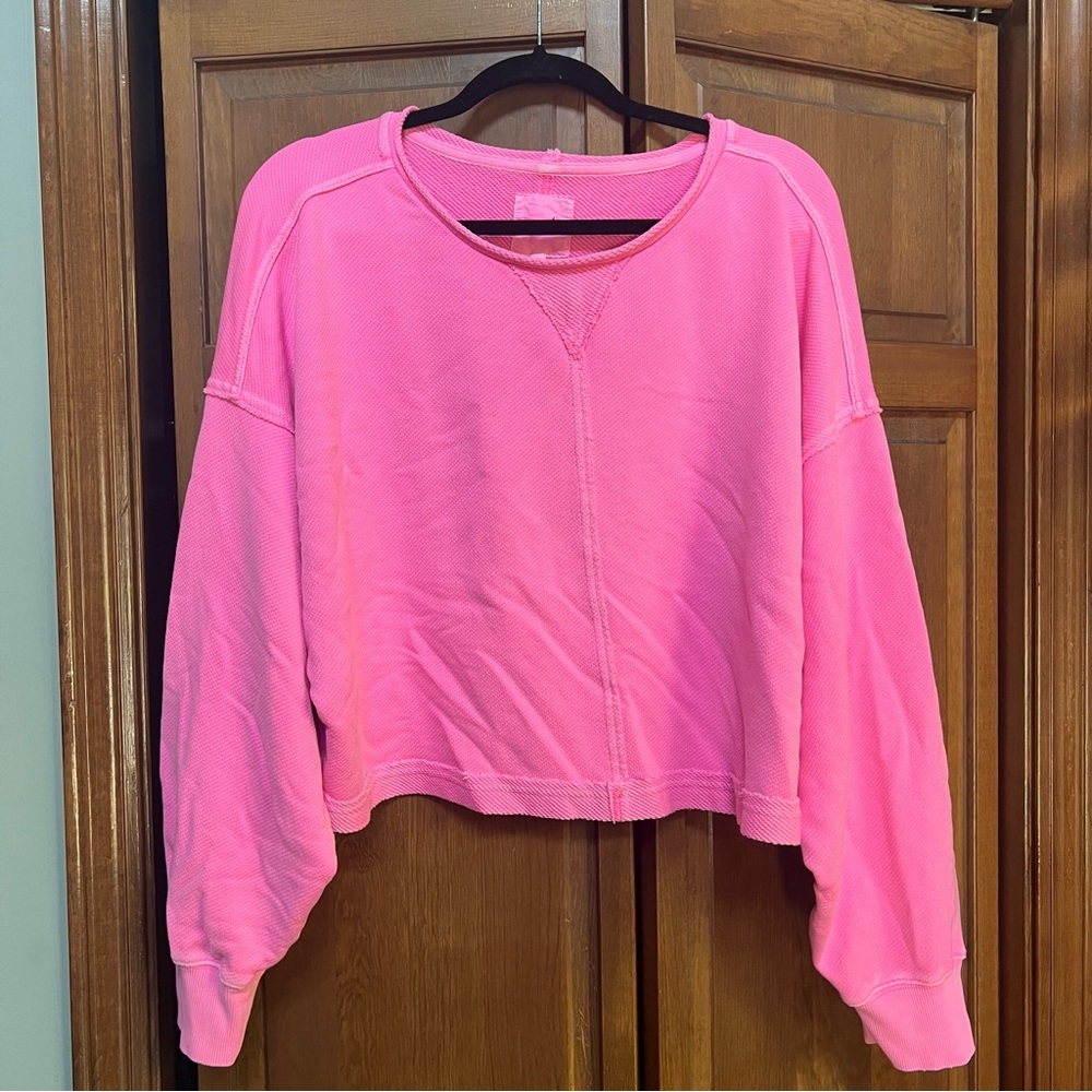 Pink Aerie Cropped Sweater Size XL